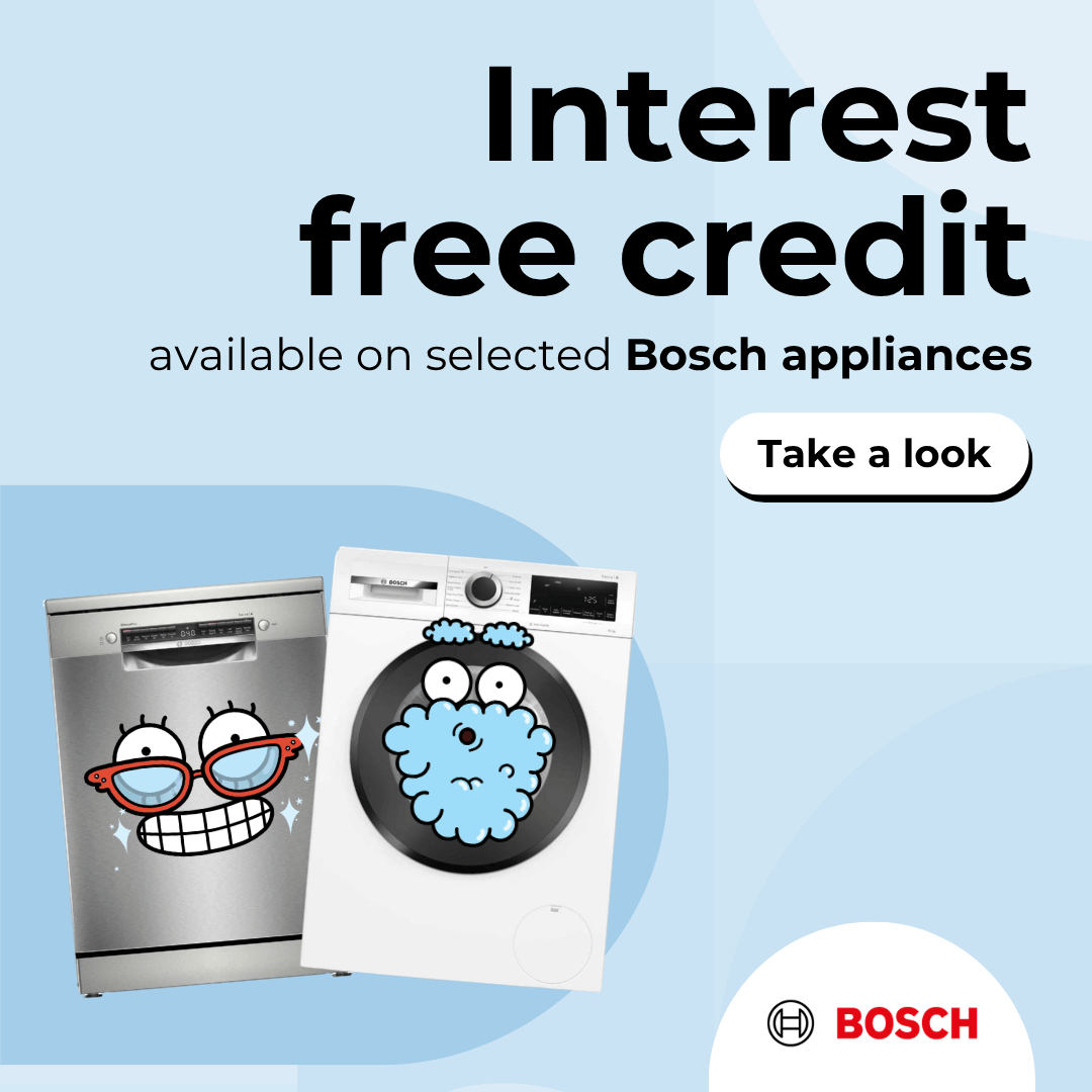 Interest free credit on selected Bosch